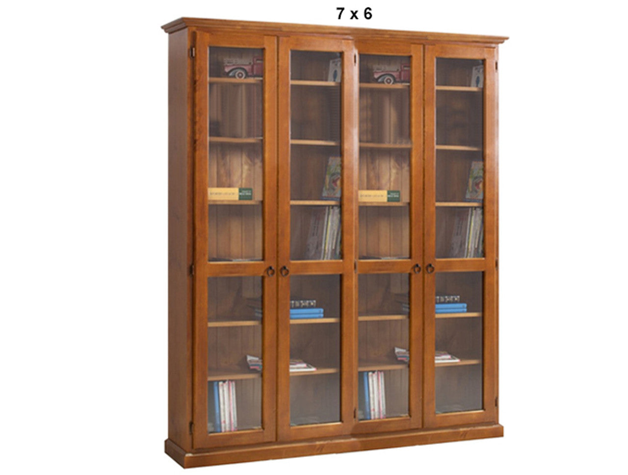 NOOSA (AUSSIE MADE) 4 DOOR LIBRARY UNIT COLLECTION - ASSORTED STAINED COLOURS - STARTING FROM $1999