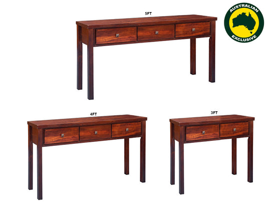 Noosa (AUSSIE MADE) Hall Table Collection - Assorted Stained Colours
