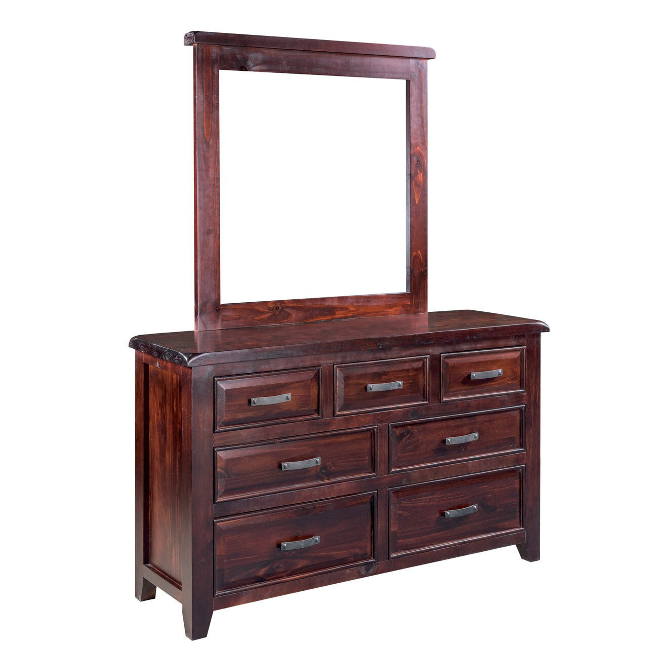 Sydneyside Dressing Table With Mirror - 1925(H) X 1425(W) - Walnut