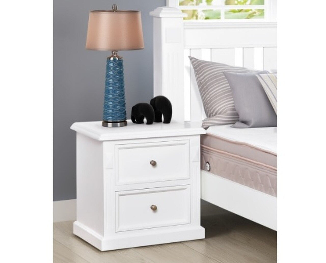 LEGIONS QUEEN OR DOUBLE 5 PIECE (DRESSER) BEDROOM SUITE - ASSORTED PAINTED COLOURS
