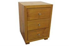 RETRO (AUSSIE MADE) 3 DRAWER BEDSIDE- 690(H) X 480(W) - ASSORTED COLOURS