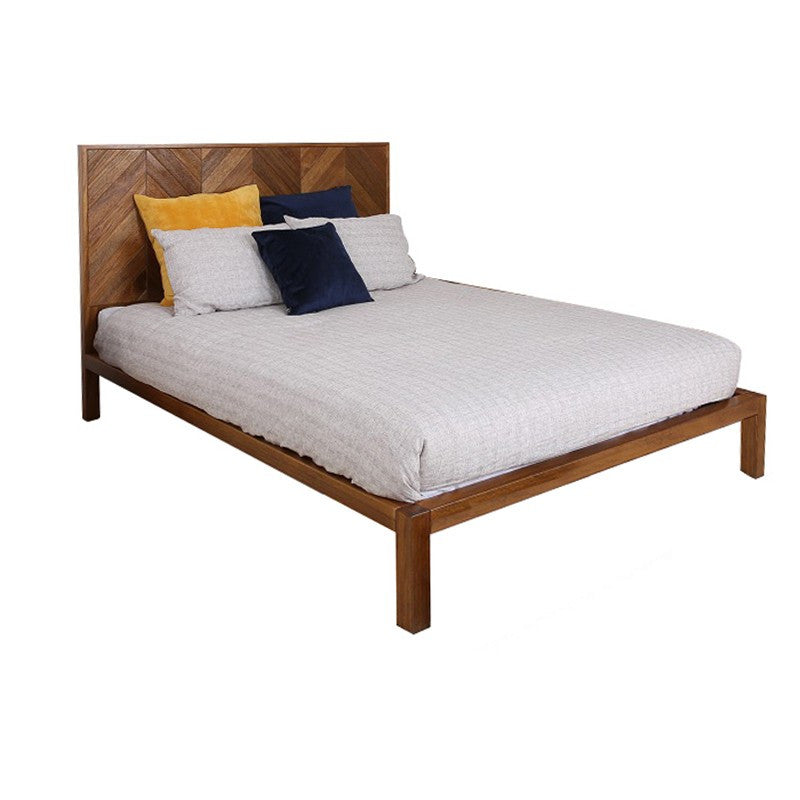 KALISTA  KING 3 PIECE (BEDSIDE) BEDROOM SUITE  - AFRICAN OAK  - AS PICTURE