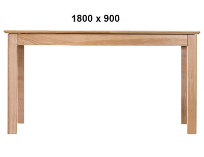 ROBINHOOD (AUSSIE MADE) TASSIE OAK COMBINATION FIXED DINING TABLE COLLECTION - ASSORTED STAINED COLOURS - STARTING FROM $1699