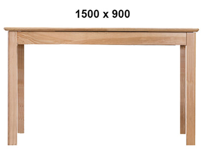 ROBINHOOD (AUSSIE MADE) TASSIE OAK COMBINATION FIXED DINING TABLE COLLECTION - ASSORTED STAINED COLOURS - STARTING FROM $1699