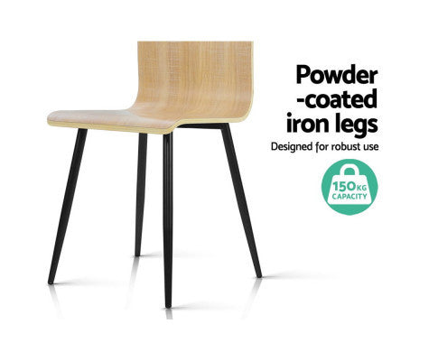 HENDEREY (SET OF 4) BENTWOOD DINING  CHAIR - NATURAL