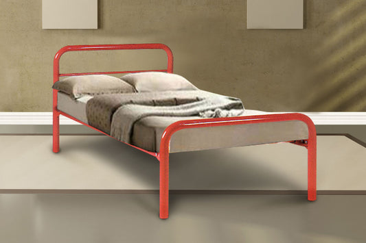 DOUBLE AUSTRALIAN MADE BUDGET METAL BED - ASSORTED COLOURS