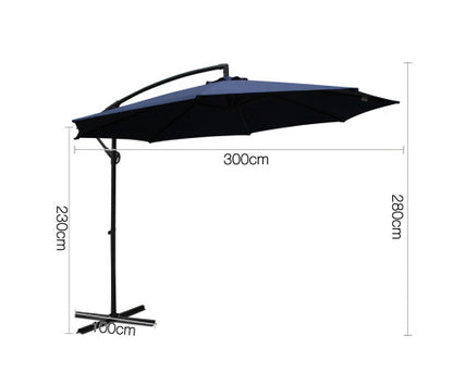 WISTERIA OUTDOOR  UMBRELLA - NAVY