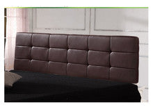 (ING-HB-23 ) KING DELUXE TUFTED LEATHERETTE BEDHEAD - BROWN