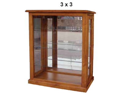 NACHT (AUSSIE MADE) SOLID TIMBER DISPLAY CABINET WITH DOOR (LHS & RHS FACING) COLLECTION - ASSORTED STAINED COLOURS - STARTING FROM $899