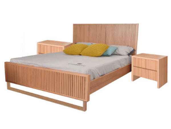 KILDARE QUEEN 3 PIECE (BEDSIDE) BEDROOM SUITE - MESSMATE