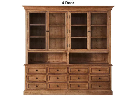 NAPOLEON (AUSSIE MADE) BUFFET & HUTCH (DRESSER) COLLECTION - TASSIE OAK COMBINATION - ASSORTED STAINED COLOURS - STARTING FROM $3999