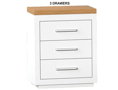NARRABEEN (AUSSIE MADE) BEDSIDE TABLE WITH FLOATING BASE COLLECTION - ASSORTED PAINTED / STAINED COLOURS - STARTING FROM $499