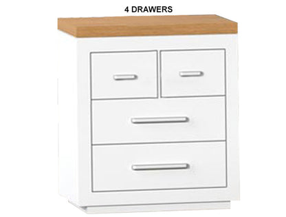 NARRABEEN (AUSSIE MADE) BEDSIDE TABLE WITH FLOATING BASE COLLECTION - ASSORTED PAINTED / STAINED COLOURS - STARTING FROM $499