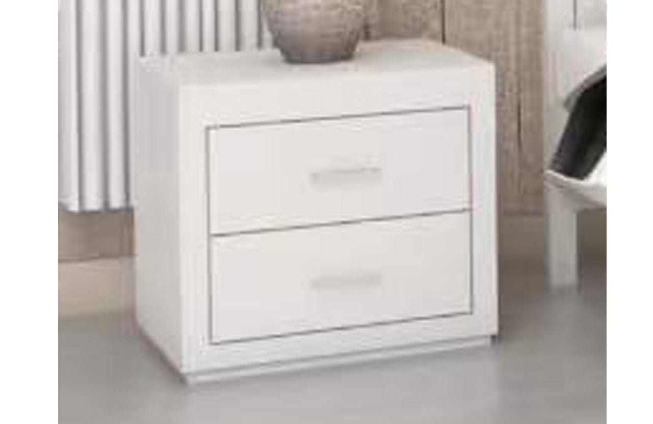 Narrabeen (AUSSIE MADE) 2 Drawer Bedside Table - 520(H) X 550(W) - Assorted Colours