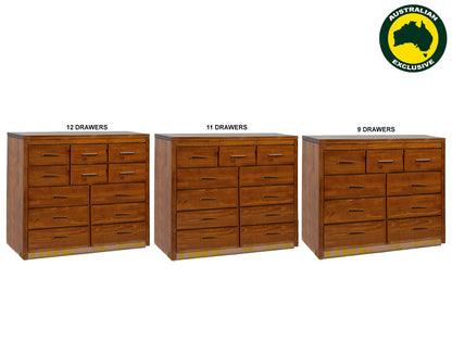NARRABEEN (AUSSIE MADE) LARGE TALLBOY COLLECTION - ASSORTED STAINED COLOURS - STARTING FROM $1299