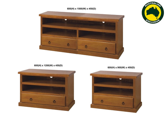 Natasha (AUSSIE MADE) TV Unit Collection - Assorted Stained Colours