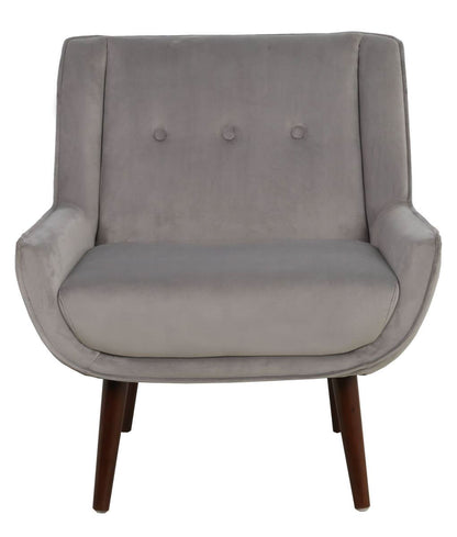 NEW YORK ACCENT CHAIR - GREY VELVET