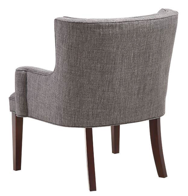 NEW ZEALAND ACCENT CHAIR - CHARCOAL / WALNUT