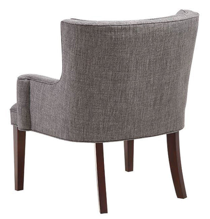NEW ZEALAND ACCENT CHAIR - CHARCOAL / WALNUT