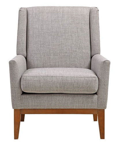 NEWCASTLE ACCENT CHAIR - LIGHT GREY / NATURAL LEGS