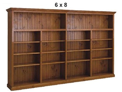 NOLAN (AUSSIE MADE) HIGHLINE BOOKCASE COLLECTION - 3 SECTIONS - ASSORTED STAINED COLOURS - STARTING FROM $1499