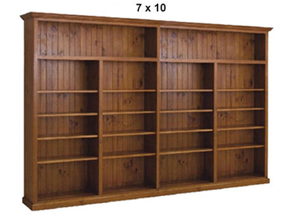 NOLAN (AUSSIE MADE) HIGHLINE BOOKCASE COLLECTION - 3 SECTIONS - ASSORTED STAINED COLOURS - STARTING FROM $1499