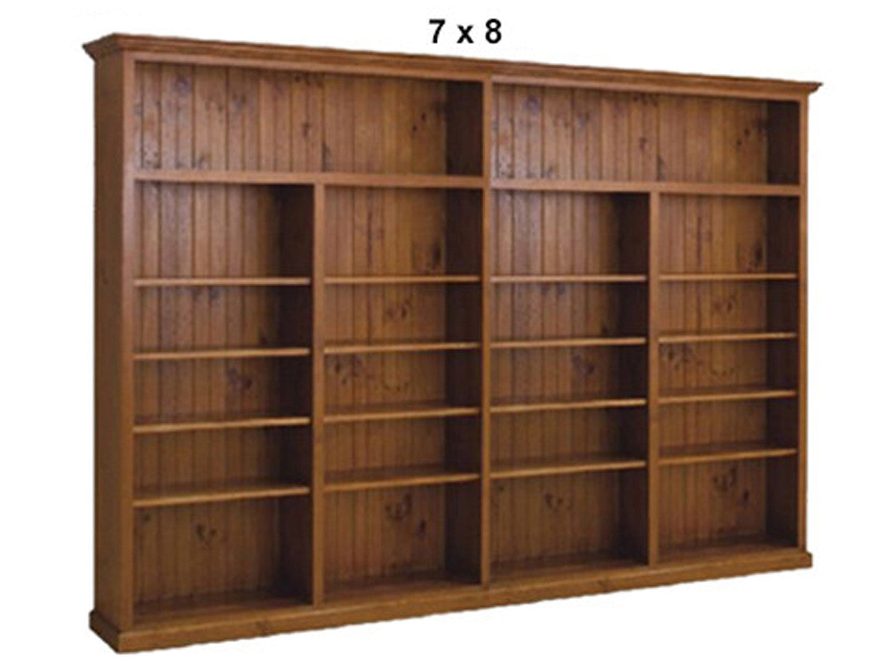 NOLAN (AUSSIE MADE) HIGHLINE BOOKCASE COLLECTION - 3 SECTIONS - ASSORTED STAINED COLOURS - STARTING FROM $1499