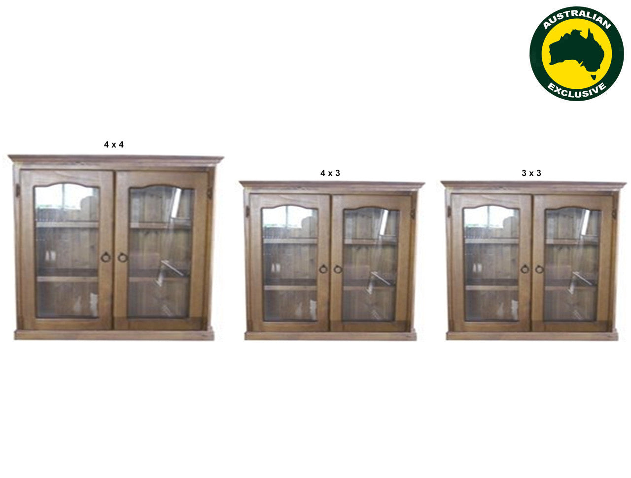 Nooture (AUSSIE MADE) 2 Door Lowline Library Unit Collection - Assorted Stained Colours