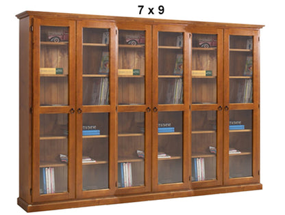 NOOSA (AUSSIE MADE) 6 DOOR LIBRARY UNIT COLLECTION - ASSORTED STAINED COLOURS - STARTING FROM $2699