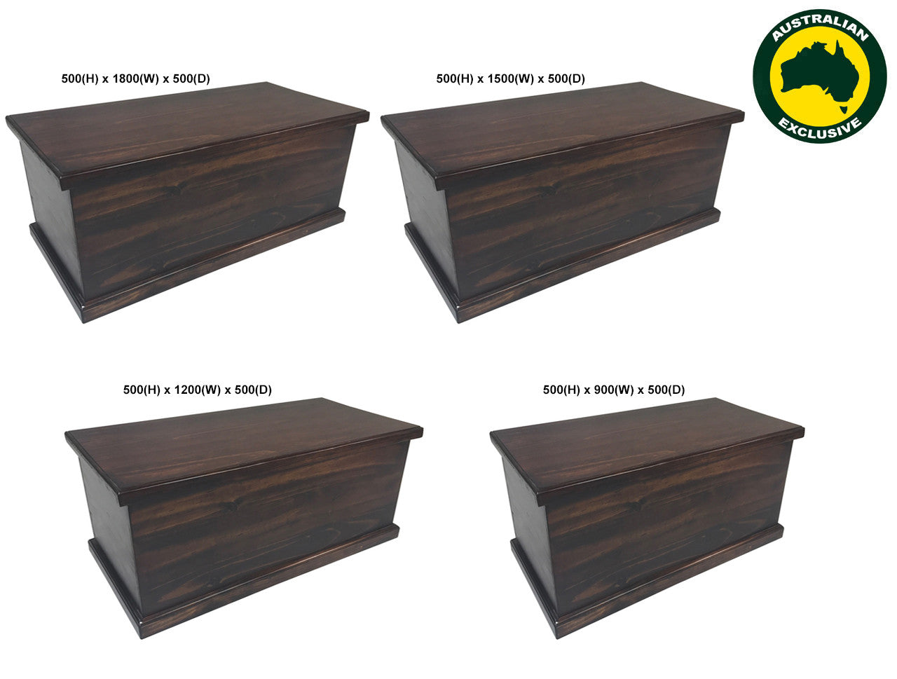 Noosa (AUSSIE MADE) Storage Box All Smooth Collection - Assorted Stained Colours