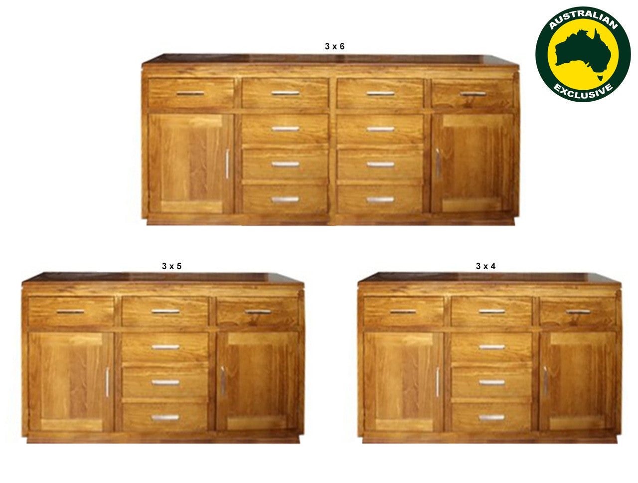 NOOTURE (AUSSIE MADE) BUFFET COLLECTION - ASSORTED STAINED COLOURS - STARTING FROM $799