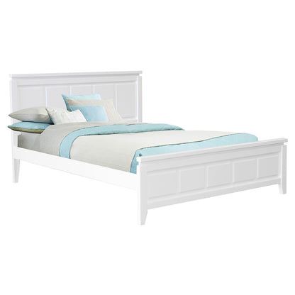 NOVENA DOUBLE OR QUEEN 3  PIECE (BEDSIDE) BEDROOM SUITE  - WHITE