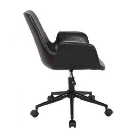 MARSEILLE GAS LIFT LEATHERETTE OFFICE CHAIR - BLACK