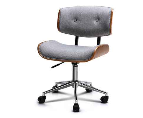 AILLANA BENTWOOD EXECUTIVE OFFICE CHAIR - GREY & WOOD