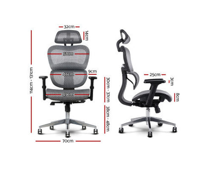 CALLEUM EXECUTIVE OFFICE COMPUTER CHAIR - GREY