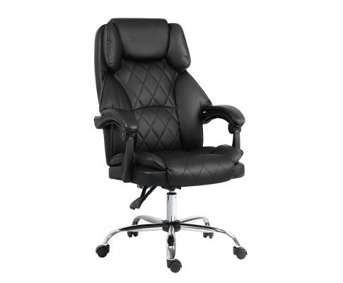 EXECUTIVE MOGLY LEATHERETTE OFFICE COMPUTER  CHAIR  - BLACK
