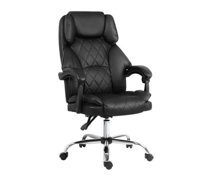 EXECUTIVE MOGLY LEATHERETTE OFFICE COMPUTER  CHAIR  - BLACK