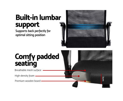 CARRIBEAN HIGH BACK OFFICE EXECUTIVE CHAIR - BLACK