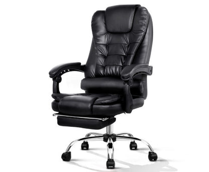 VANADEY RECLINING OFFICE CHAIR WITH FOOTREST - BLACK