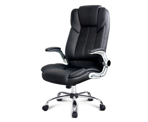 HERO LEATHERETTE EXECUTIVE OFFICE CHAIR (MODEL:9314) - BLACK