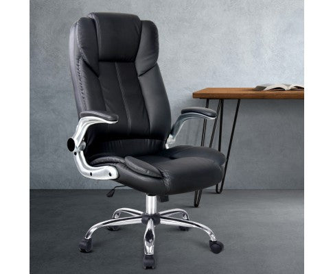 HERO LEATHERETTE EXECUTIVE OFFICE CHAIR (MODEL:9314) - BLACK