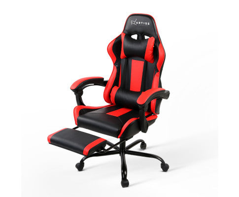 ALARICK OFFICE COMPUTER  RACER GAMING CHAIR - BLACK & RED