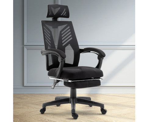 CORVINA RECLINING OFFICE COMPUTER  CHAIR  - BLACK