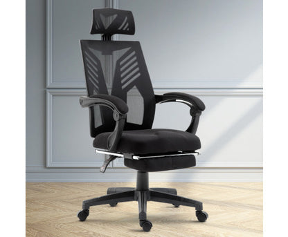 CORVINA RECLINING OFFICE COMPUTER  CHAIR  - BLACK