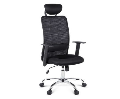 BECKHAM HIGH BACK OFFICE CHAIR - BLACK