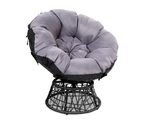 Gardon Papasan Outdoor / Indoor Chair - Grey