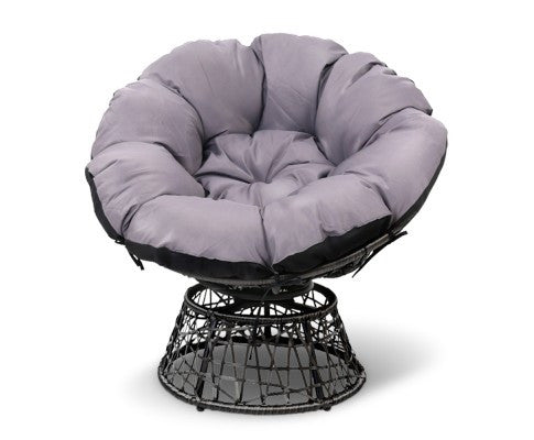 Gardon Papasan Outdoor / Indoor Chair - Black