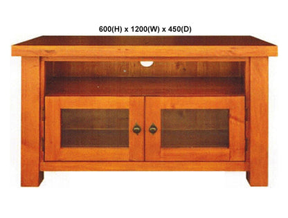 OHIO (AUSSIE MADE) TV UNIT WITH 2 DOORS COLLECTION - ASSORTED STAINED COLOURS - STARTING FROM $499
