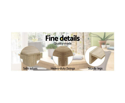 JEANS WOODEN DINING TABLE - 1200(W) x 700(D) - OAK