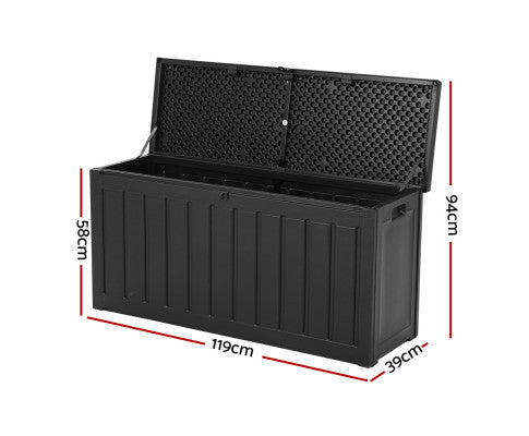 WINSLET OUTDOOR/INDOOR STORAGE BOX BENCH - BLACK